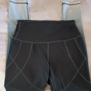 Albion Nylon Black To Green Leggings